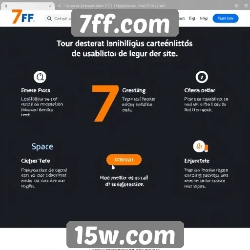 Características de usabilidade do site 7ff.com